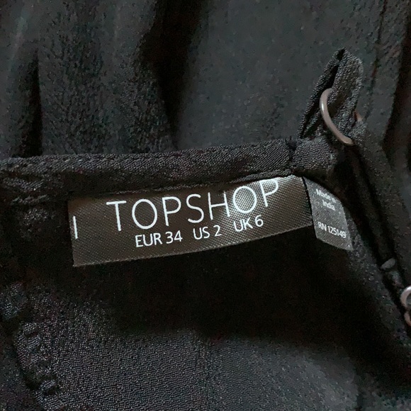 Topshop Black side cut out dress size 2 - Picture 4 of 4